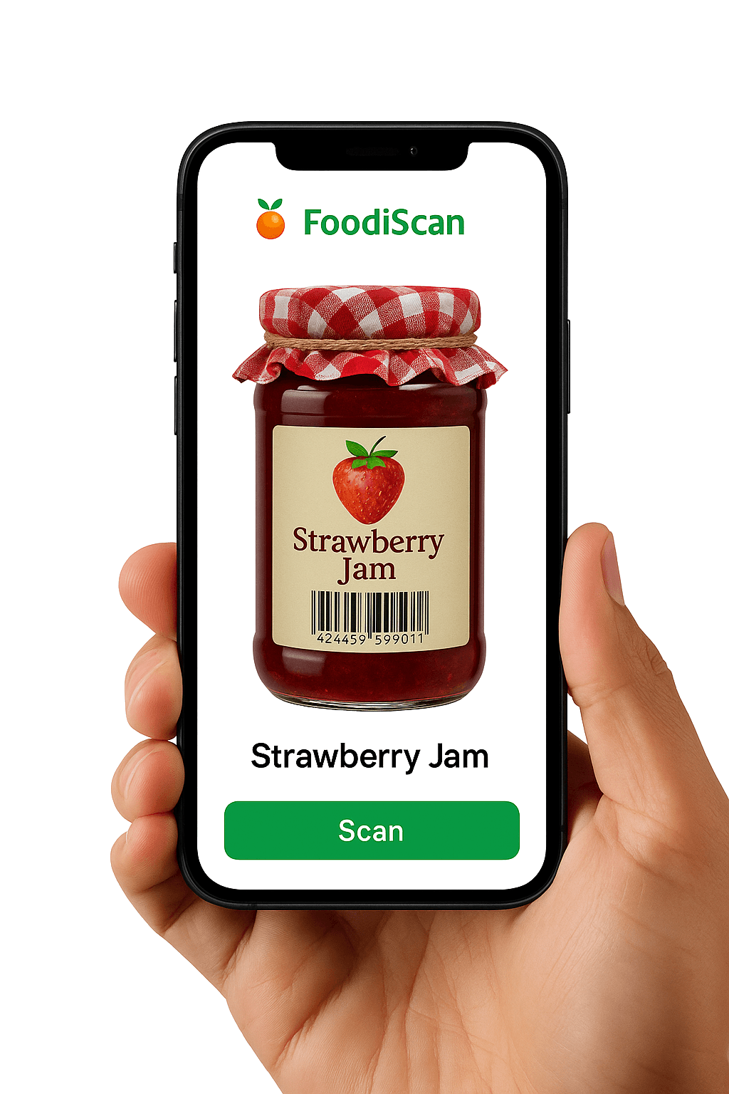 Vista de FoodiScan escaneando un producto